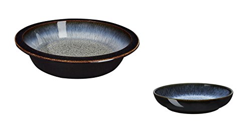 Click Here to See More Images Denby Halo Round Pie Dish and Medium Nesting Bowl, Set of 2