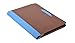 COI Brown And Blue Leatherite Briefcase professional Interview files and Resume folders,Personalized certificate,Self journal documents holder With Writing Pad & Pen