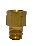 Trico FA-1017 Brass Central Lubrication Straight Adapter, 1/8
