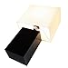 Brightech – Mode Contemporary Table & Desk Lamp – Genuine Wood Base – Relaxing Light for Nightstands, Guestrooms, Professional Offices, and more – Classic Black