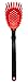 Dreamfarm Holey Spadle | Non-Stick Cooking Spoon & Serving Ladle with Holes | Red