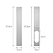 Window Slide Kit Plate/Window Adapter, Portable AC Vent Kit Exhaust Hose Connector Kit Window Slide Kit Plate 6 inch Window Adapter for Portable Air Conditioner
