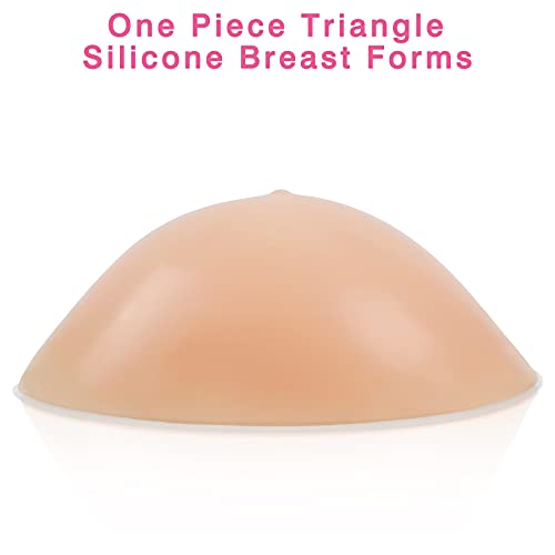Vollence One Pair C Cup Triangle Silicone Breast Forms Fake Boobs For Mastectomy Prosthesis Crossdressers Transgender Bra Enhancer Inserts In | Whizz Pads & Enhancers