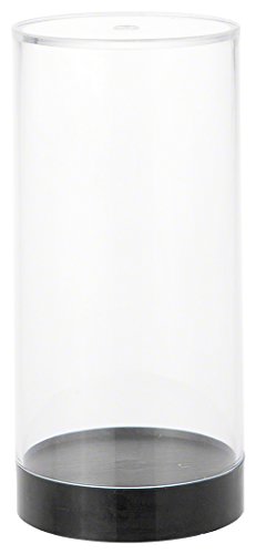 Protech CC5 Round Acrylic Action Figure Display Case with Black Base, 2.25' D x 4.2' H, Box of 25