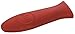 Lodge Cast Iron Skillet with Red Mini Silicone Hot Handle Holder, 8-inch