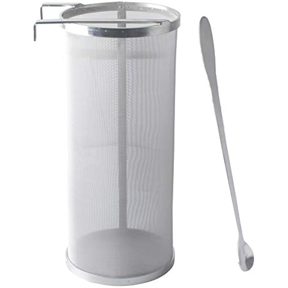 Hop Filter 6 X 14 Inch Spider 300 Micron Mesh Stainless Steel Strainer