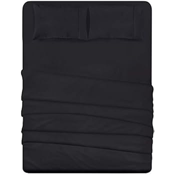 Utopia Bedding 4-Piece King Bed Sheets Set (Black)