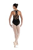 DanzNmotion by Danshuz Women's Lace Back Straps Leotard