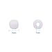 PH PandaHall White Seed Beads, 2000 Pcs 3mm 8/0 Glass Seed Beads Round Small Pony Bead Waist Beads Mini Spacer Beads for Earring Bracelet Necklace Anklet Jewelry DIY Craft Making