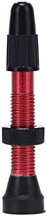 ToomLight Premium Anodized Alloy Tubeless Bicycle Wheel Presta Valve Stem - Great for Road & Mountain Tubeless Tires - Stans Tubeless Sealant Compatible, Includes Valve Remove