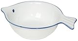 Now Designs Fish Shaped Bowl, White, Set of 2