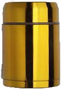 Kaiyitong Thermos, Vacuum Insulated Stainless Steel Lunch Thermos, Suitable For School Or Office Lunch Needs, Rose Gold 800 Ml, Free Tableware Gifts (Capacity : 800ML, Color : Black)