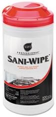 (6 Pack Value Bundle) NICQ94384 Sani-Wipe Surface Sanitizing Wipes, 7.75x10.5, White