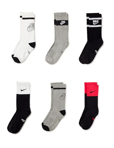 Nike unisex-child Everyday Cushioned Crew Socks (6 Pairs)