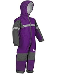 OAKI Rain Suit Kids - Toddler Snowsuit - One Piece Rain Jacket/Pant for Girls & Boys, Deep Purple, 5
