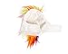 Pet Krewe Unicorn Costume for Dogs & Cats | Unicorn Hat with Metallic Silver Horn & Colorful Mane | Small Pet Costume