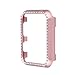 Coobes Compatible with Apple Watch Case 38mm 42mm, Metal Bumper Protective Cover Women Bling Diamond Crystal Rhinestone Shiny Compatible iWatch Series 3/2/1 (Diamond-Rose Gold, 42mm)