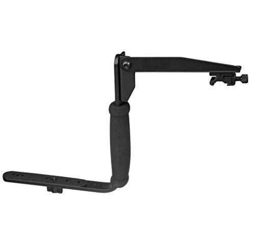 Rotating Flash Bracket Arm Multiple Positions For Canon, Nikon, Sony, Samsung, Fujifilm, Fuji, Olympus, Panasonic, Pentax DSLR Digital SLR Camera Video Camcorder