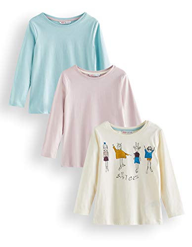 RED WAGON Girl's Long Sleeve Top, Pack 