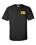 Jacted Up Tees FBI Federal Bureau of Investigation Front & Back Men's T-Shirt SHIPS FROM OHIO USA