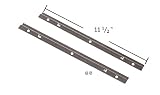 Weber 88203 11-1/2" Catch Pan Rails with 2 Hex Screws for Genesis Silver B/C w/ 3 holes