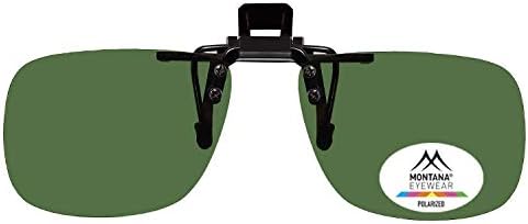SUNDESIGNSUPERIOR GREEN CLIP ON SUNGLASSES WITH CASE