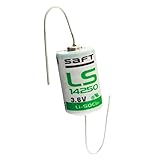 1PC SAFT LS14250-AX 1/2AA 3.6V Li-SOCI2 Lithium Axial Battery