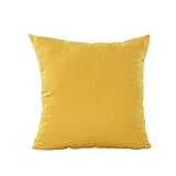 Throw Pillow Covers, Kollmert Square Solid Color Cushion Cover Home Decor (Yellow)