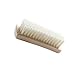 OUNONA Multi-use Clothes Shoes Shine Brush,Soft Nylon Bristles Laundry Cleaning Brush with Wooden Handle for Down Jackets and Coats (White)