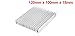 Uxcell a14041100ux0543 Aluminum Heat Diffuse Heat Sink Cooling Fin 120x100x18mm Silver Tone