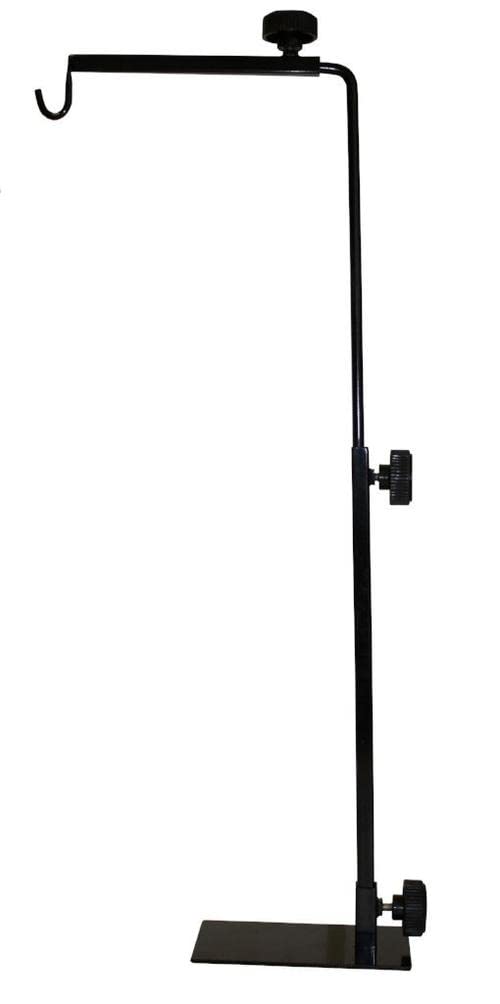 Global Pet Reptile Lamp Holder Stand Fixed Bracket Hanging Heat Lamp with Adjustable Metal Basking Reptile Light Fixture Hanger for Glass Terrarium Vivarium Habitat Cage