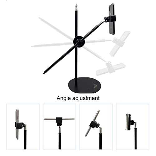 CAOGE Overhead Phone Stand, Live Stand, Adjustable Tabletop Phone Mount