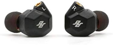 TENHZ K5 2BA+2DD Quad Driver in-Ear HiFi Earphone with Aluminum Alloy Housing, Detachable MMCX Cable (Black)