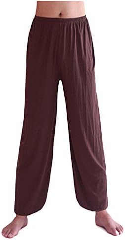Men's Super Soft Yoga Pilates Pants Loose Modal Bloomers Home Tai Chi Harem Joggers Sweat Trousers