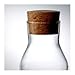 Ikea 365+ Drip-Free Carafe with Cork Stopper Lid, Glass Water Pitcher, Glass Fridge Carafe, Ice Tea Maker (2)