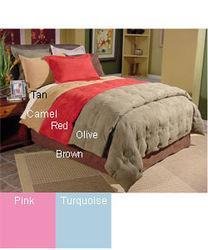Amazon Com Microsuede Down Comforter Set Turquoise F Q Beauty