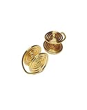 Golden Tone Wire Wrapped Clip-on Pressure Earrings Handmade in USA by Earlums