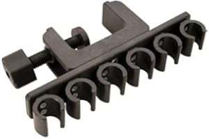 Joe Porper’s Adjustable Pool Cue Rack – 6-Place Cue Holder, Portable Billiard Stick Rack for Home Tables, Game Rooms & Pool Halls, Secure Non-Slip Design