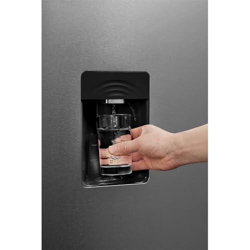 Midea 704L Gross & 513L Net Capacity Side by Side Refrigerator With Water Dispenser, Frost Free With Humidity Control, Electronic Touch Screen, Inverter Quattro, Multi Air Flow, Silver MDRS704FIE02AE