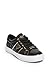 GUESS Factory Women's Gilda Logo Metallic Trim Low-Top Sneakers