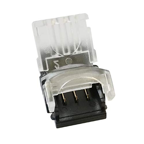 Alightings LED Connector 3 Pin for 10mm Dual Color Waterproof LED Strip Lights- Strip to Wire Quick Connection, 20 - 18 AWG Wire No Stripping