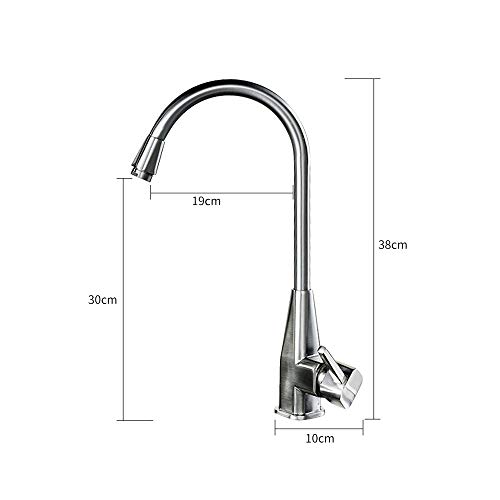 Kitchen Sink Tap Kitchen Hot and Cold Single Hole Tap Brushed Double Tap Plumbing Bathroom