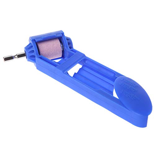 Feamos Corundum Grinding Wheel Drill Bit Sharpener Titanium Portable Drill Powered Tool Supply Professional (Random Color)