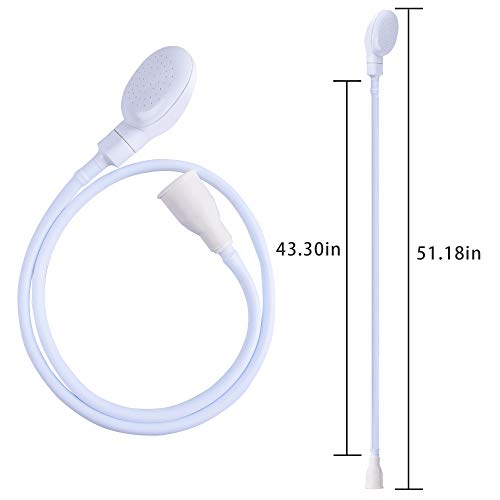 Besmon Pet Shower Sprayer for Bathtub,Tub Spout Shower Sprayer,Slip on Shower Hose,Shower Attachment for Tub Faucet, Dog Sprayer Shower Attachment,Sink Sprayer Attachment,Portable Shower Head