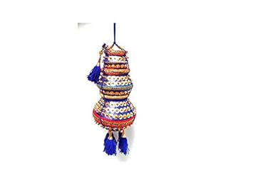 Buy Elegance Central 3 Step Blue Colored Krishna Butter Pot Good