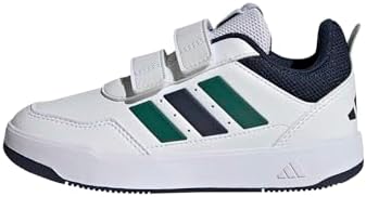 Unisex - Bambini e Ragazzi Tensaur Sport 3.0 Hook And Loop Kids Shoes, Ftwr White/Collegiate Green/Collegiate Navy, 33 EU