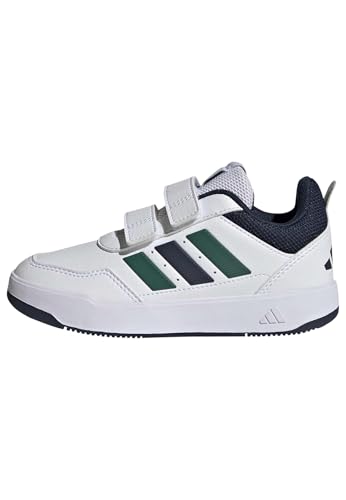 Unisex niños Tensaur Sport 3.0 Hook and Loop Kids Shoes, FTWR White/Collegiate Green/Collegiate Navy, 33 EU