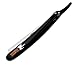 Classic Samurai Barber Straight Edge Razor with 300 Professional Lord Single Edge Razor Blades