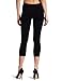 Hue Women's Temp Control Cotton Capri Leggings,Black,Medium
