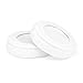 BRAINWAVZ Round Replacement Memory Foam Earpads - Suitable for Many Other Large Over The Ear Headphones - Sennheiser, AKG, HifiMan, ATH, Philips, Fostex, Sony (White)